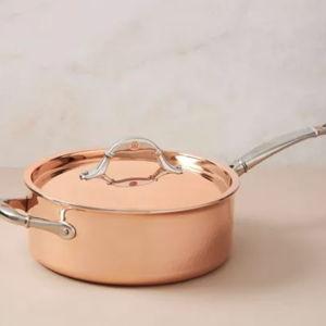 Ruffoni Symphonia Cupra Sauté Pan with Lid, 4 Qt.