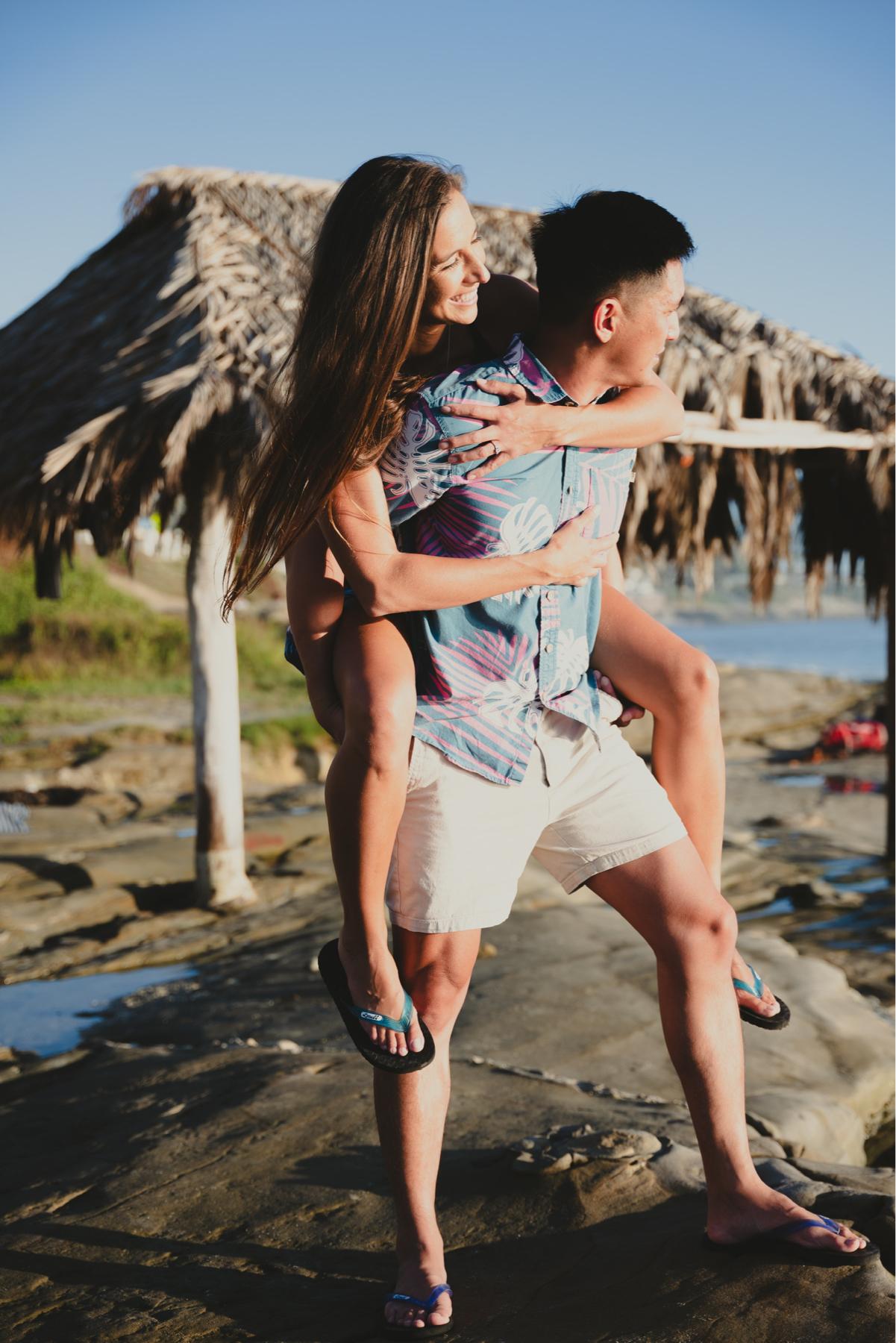 Engagement photos at our first date spot Windansea by the one and only Photo Phil Hernandez!