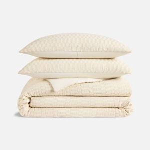 Woven Checkerboard Duvet Set