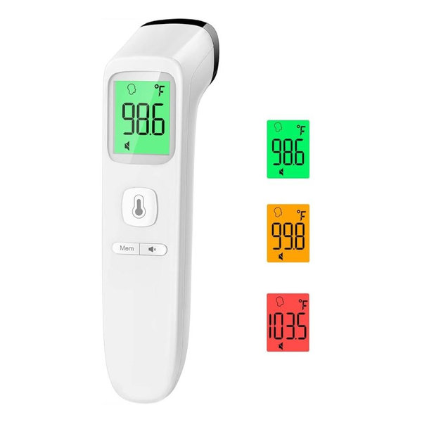 No-Touch Thermometer for Adults and Kids, Accurate Digital Baby Thermometer, FSA HSA Eligible, Fever Alarm & Silent Mode, 2 in 1 Forehead & Object Mode