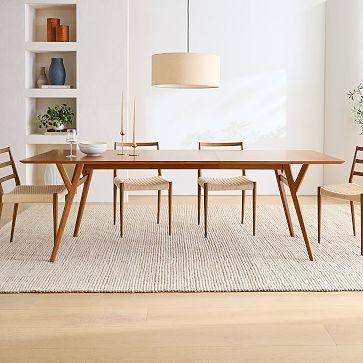 Mid-Century Expandable Dining Table (72"–92")