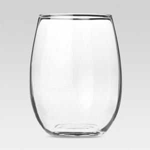 Modern Stemless White Wine Glasses 17oz Set of 4 - Threshold™