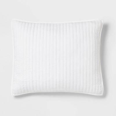 Washed Cotton Sateen Quilt Sham - Threshold™