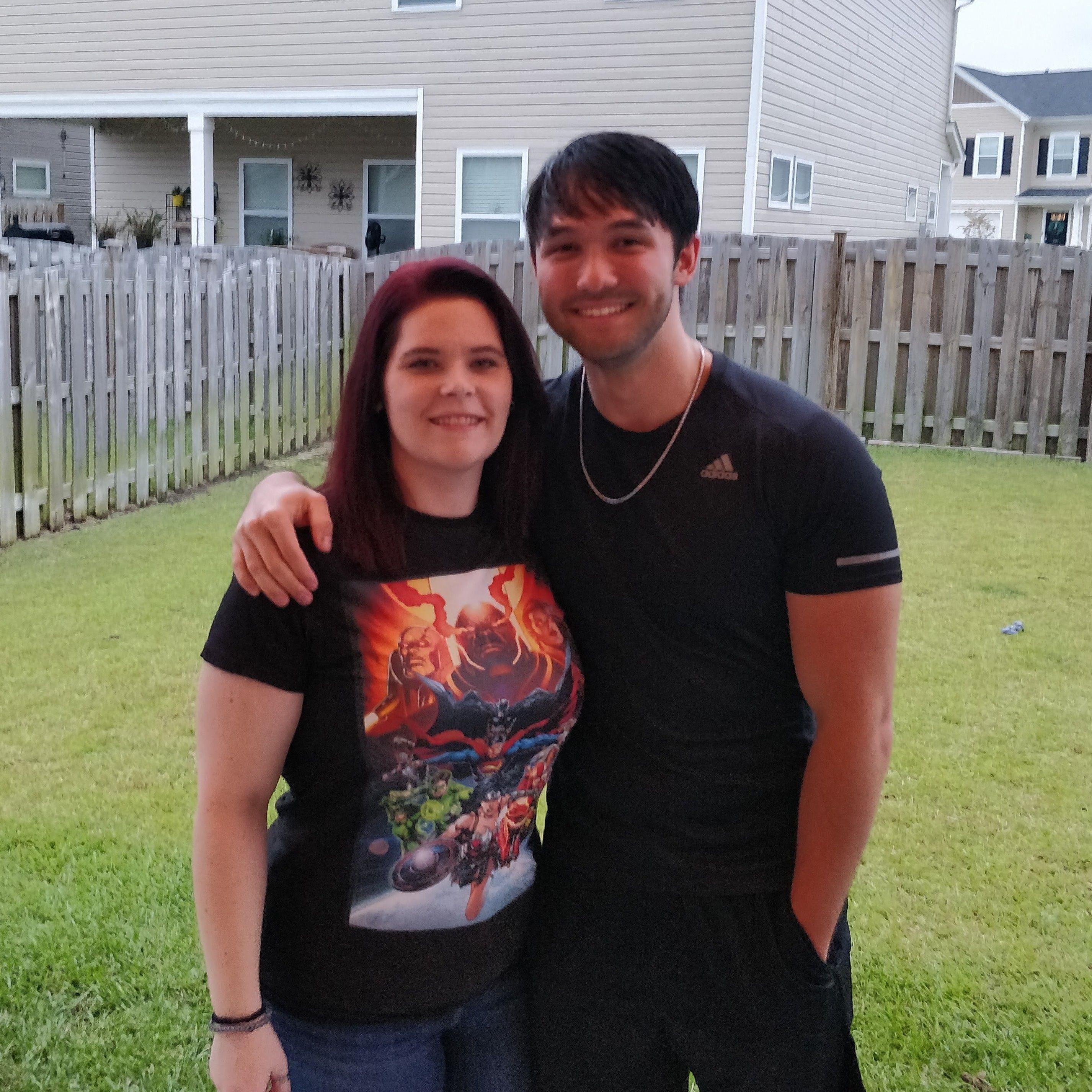 Our first picture together as a couple in September 2020.