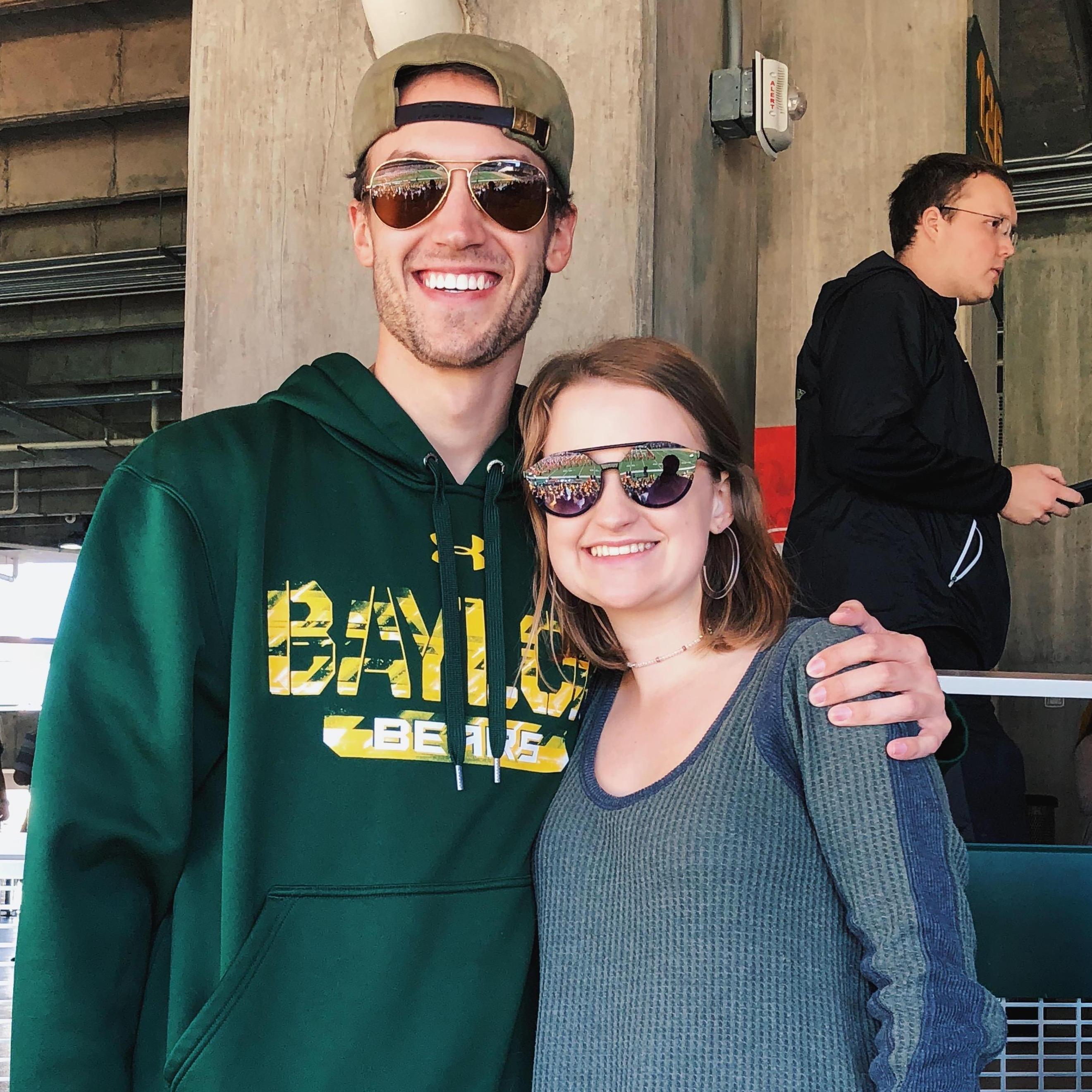 Our first day as a couple! Baylor football game - Nov 2018