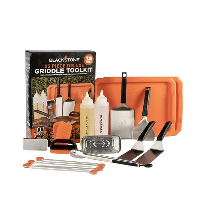 Blackstone 25 Piece Griddle Tool Kit Gift Set for Outdoor Cooking