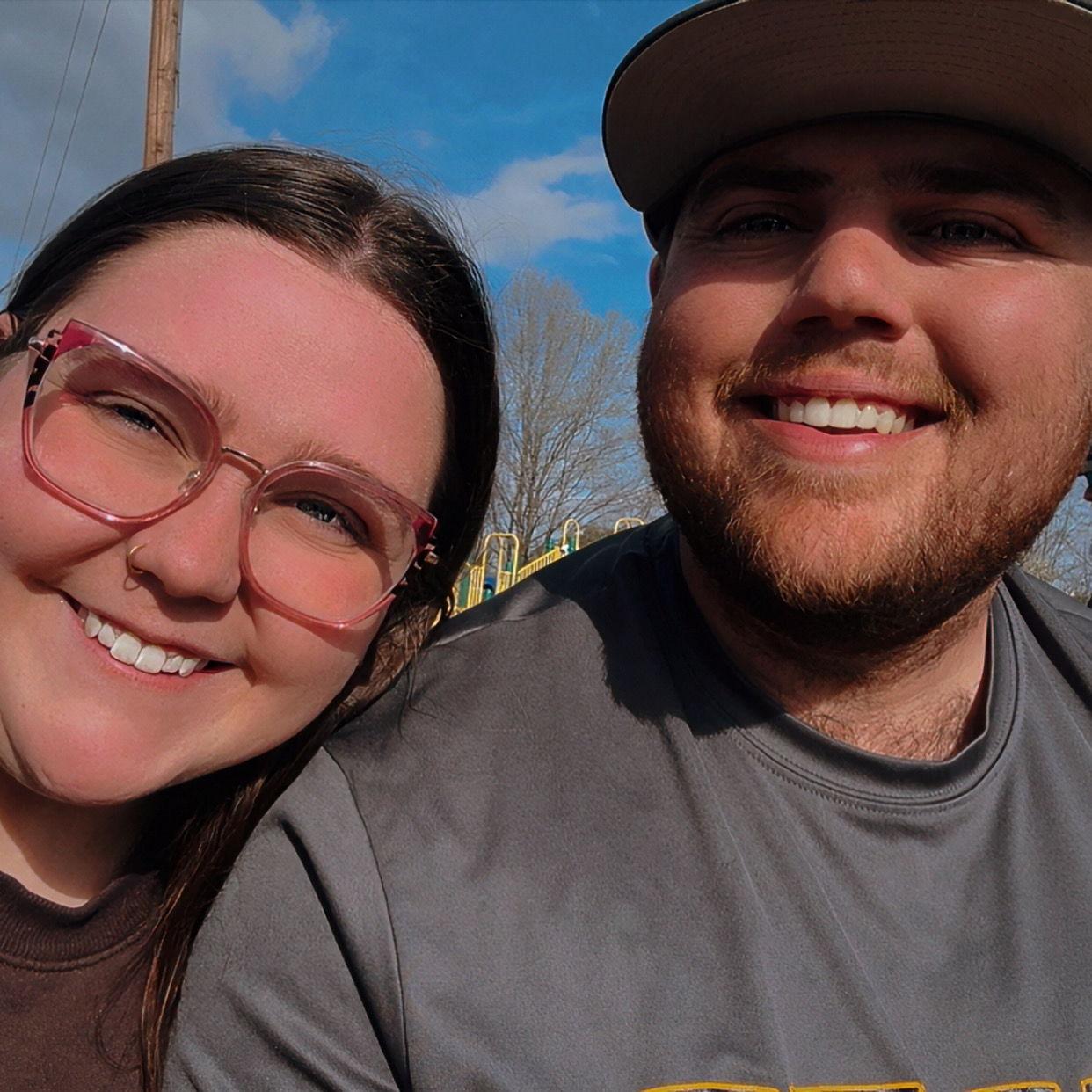Our first baseball game together
