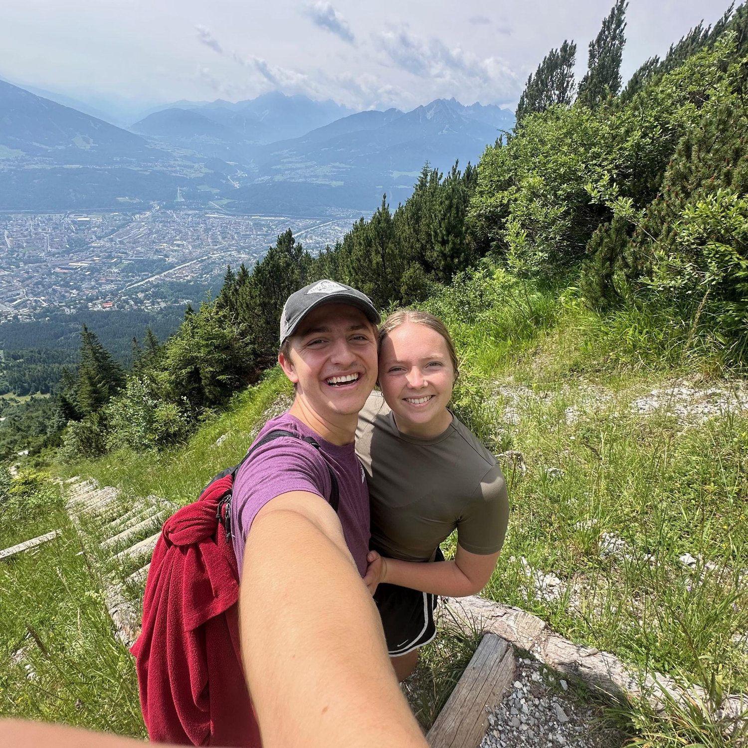 Middle of 16 mile hike in Innsbruck, Austria