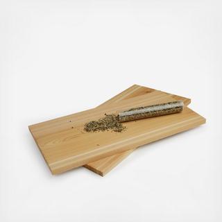 Cedar Smoking Plank with Herb Blend, Set of 2
