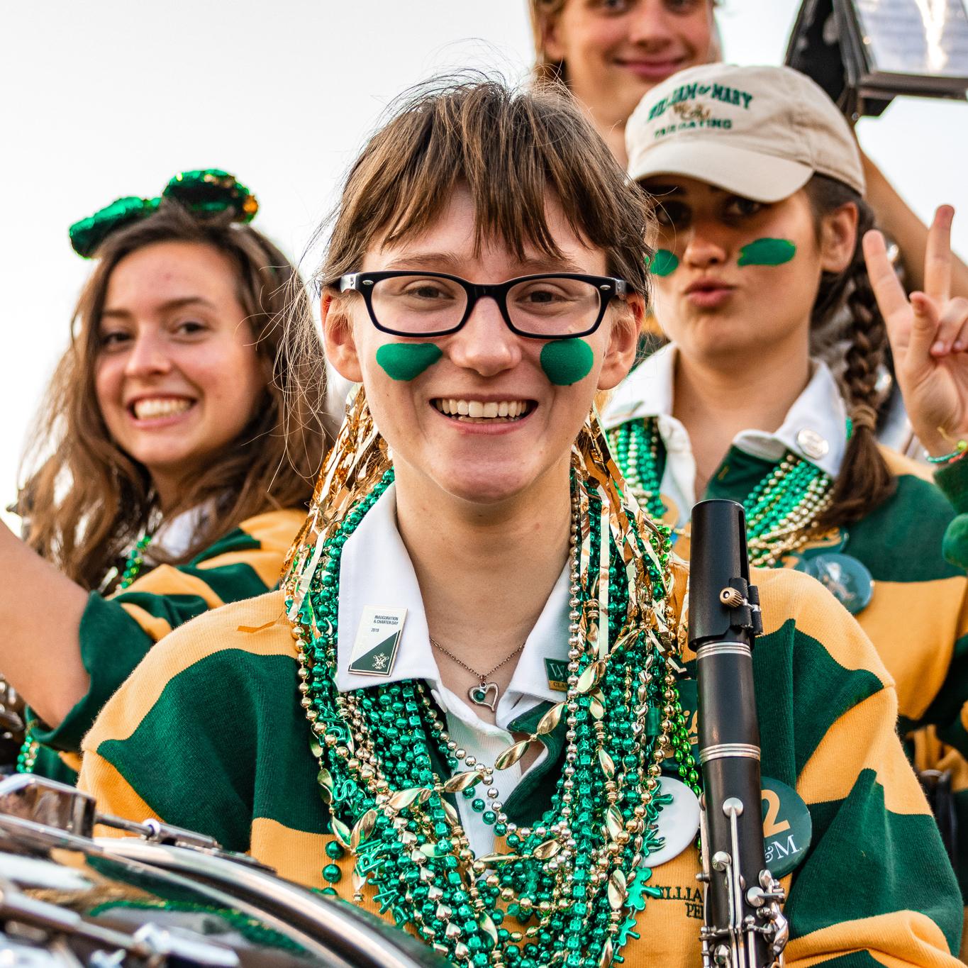 Erica and McKinley met through William & Mary's pep band, where Erica played clarinet...