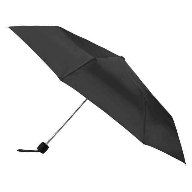 Totes Manual With Neverwet Compact Umbrella - Black