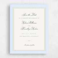 Blue Wedding Save the Date - Dinard Portrait