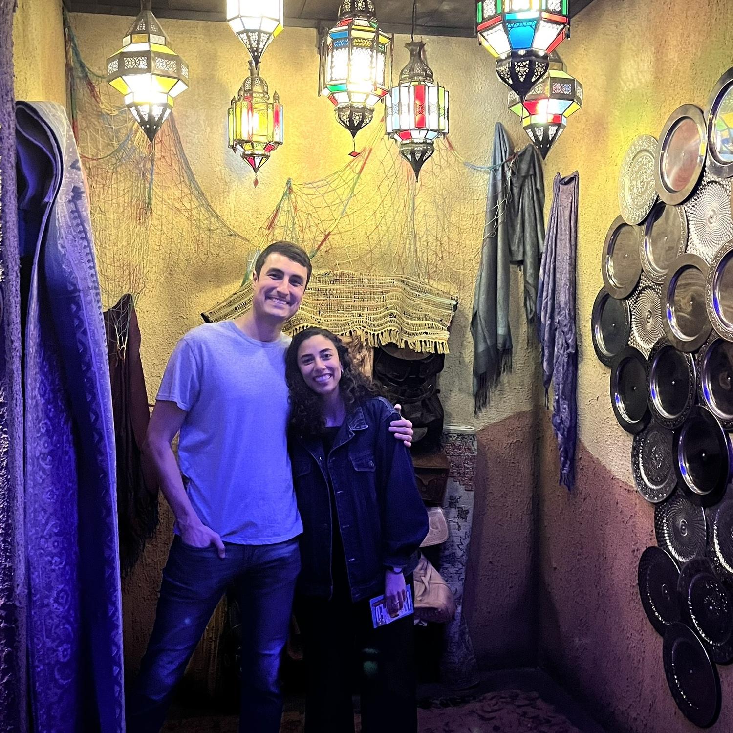 At our first Escape room together!