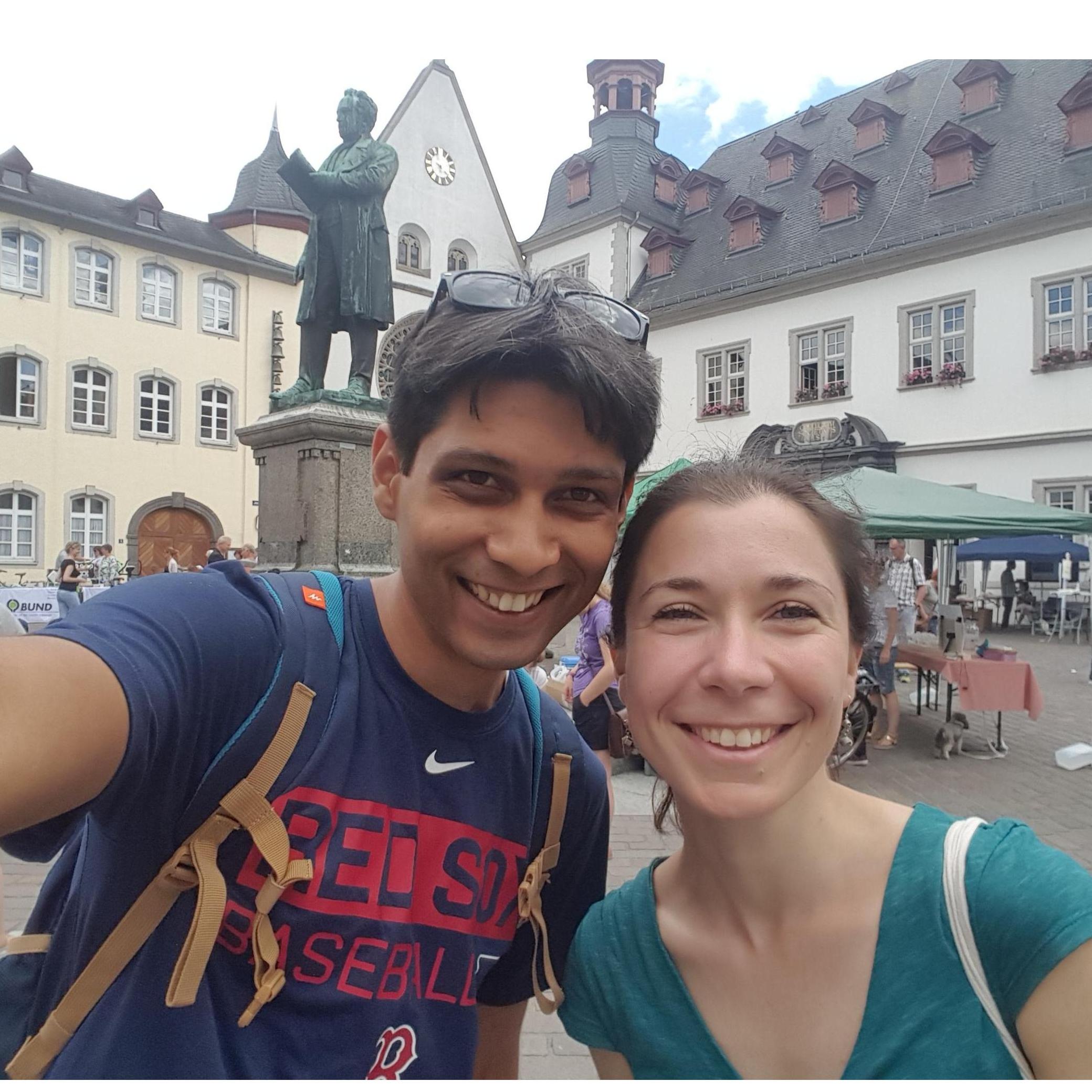 Our first meeting and first selfie