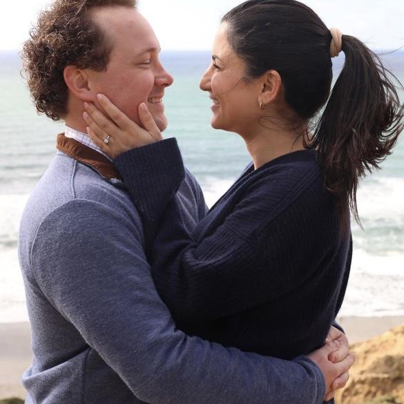 Engaged at the Torrey Pines Gliderport in San Diego!