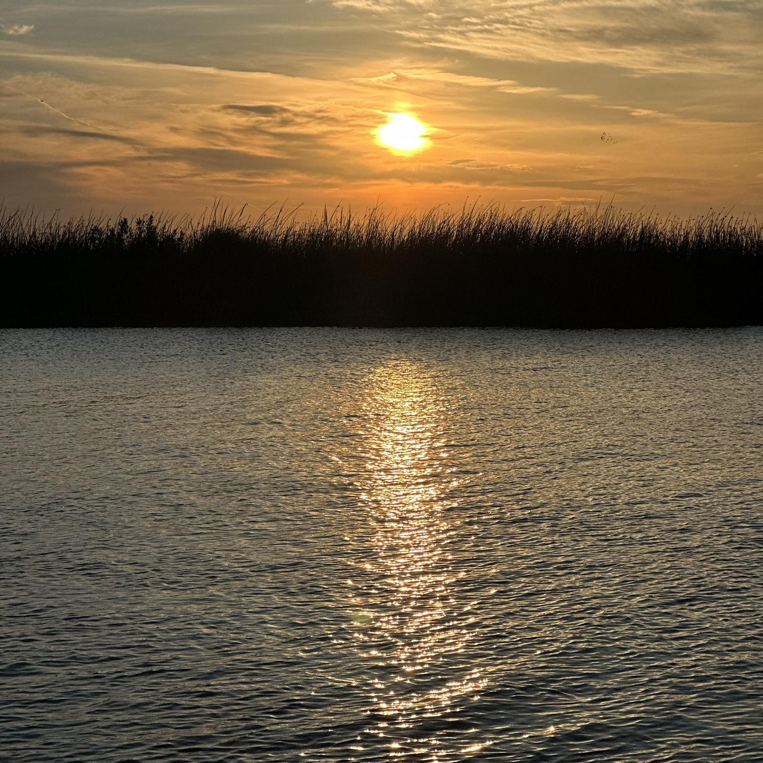 We always watch the sunrise in the Delta