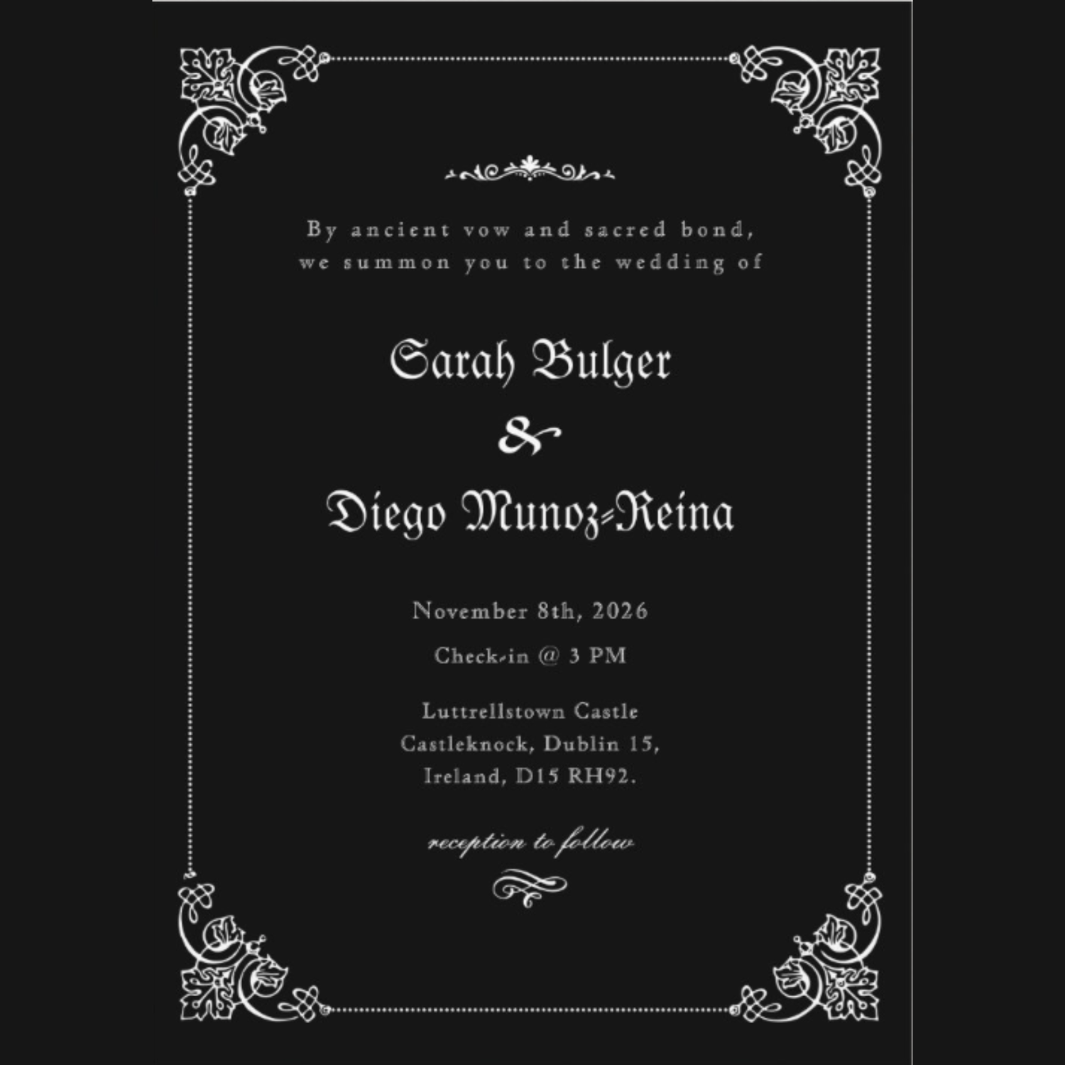 Back of Invite