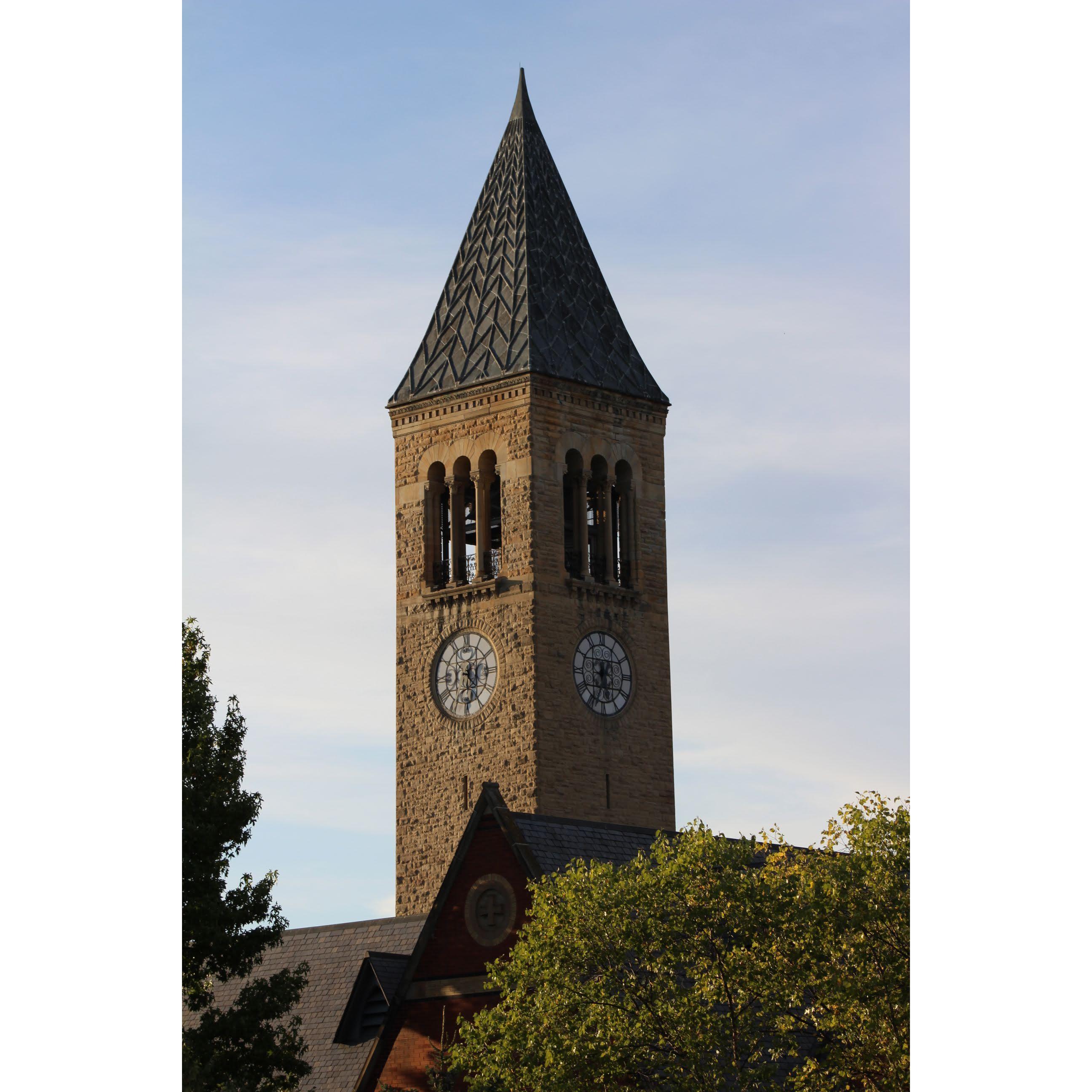 Obligatory McGraw Tower shot by Chris. Cornell University Campus, October 2019