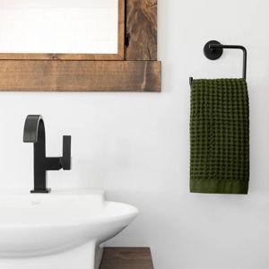 Waffle Hand Towels (Forest, Set of 4)