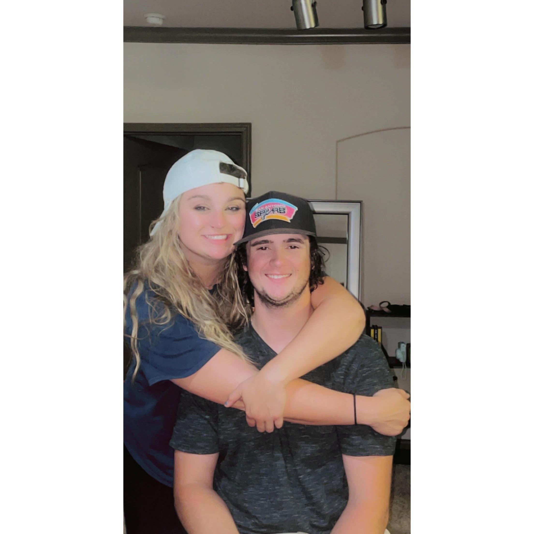 One of our first photos taken together