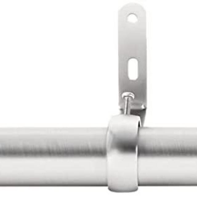 Umbra Cappa, 1-1/4” Adjustable Curtain Rod for Windows – 72 to 144” Drapery Rod, Nickel