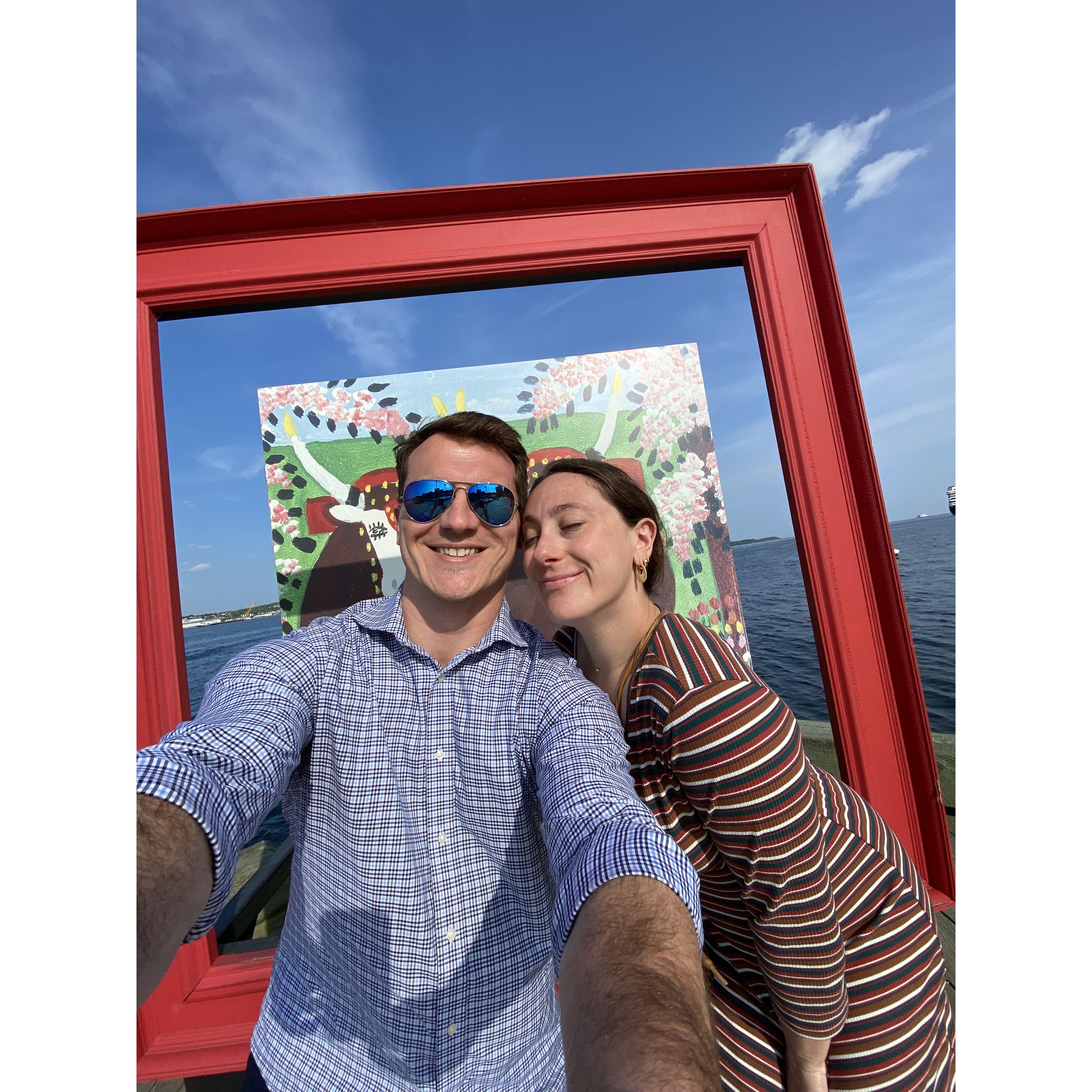 Halifax waterfront, all smiles