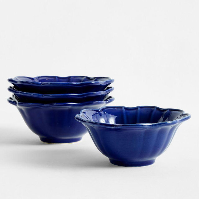 Monique Lhuillier Juliana Bowls, Set of 4 - Lapis Blue