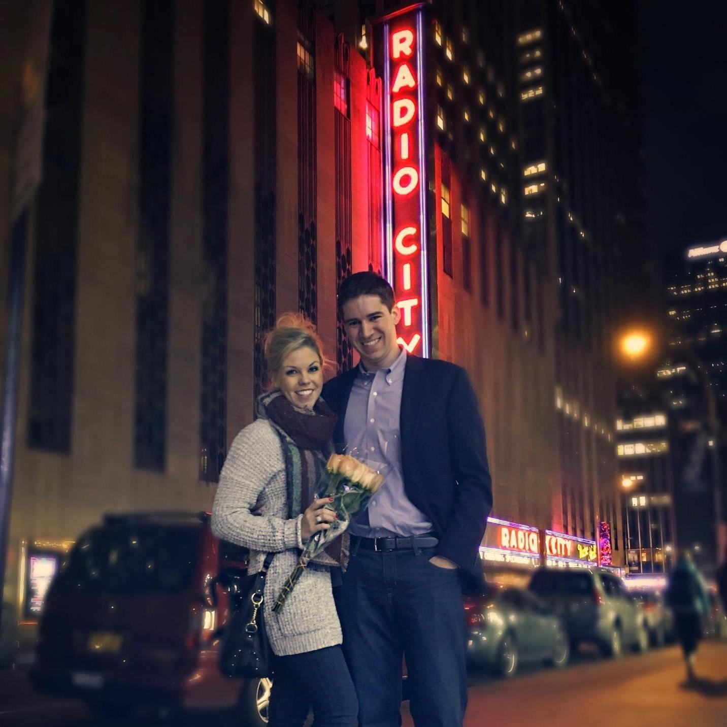 First Christmas at Radio City Together!