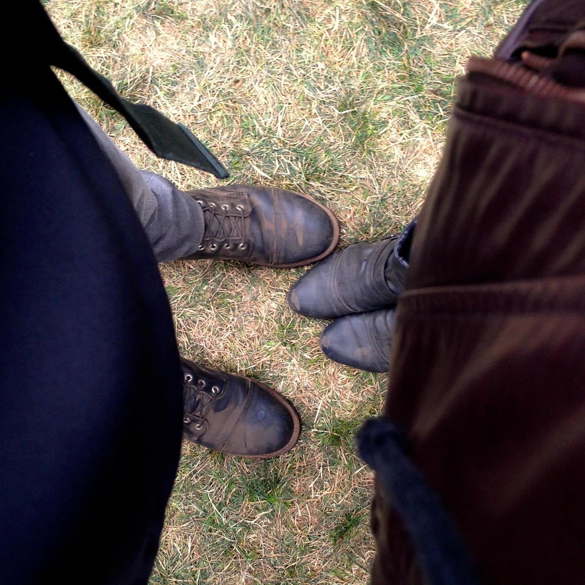 Dirty boots at our first Outside Land music festival together