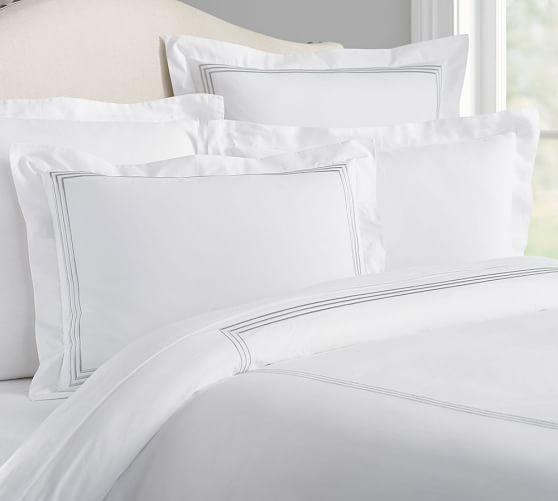 Grand Organic Duvet Cover - Full/Queen - Gray Mist