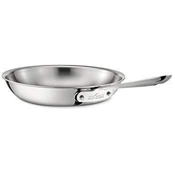 All-Clad 4112 Stainless Steel Tri-Ply Bonded Dishwasher Safe Fry Pan / Cookware, 12-Inch, Silver