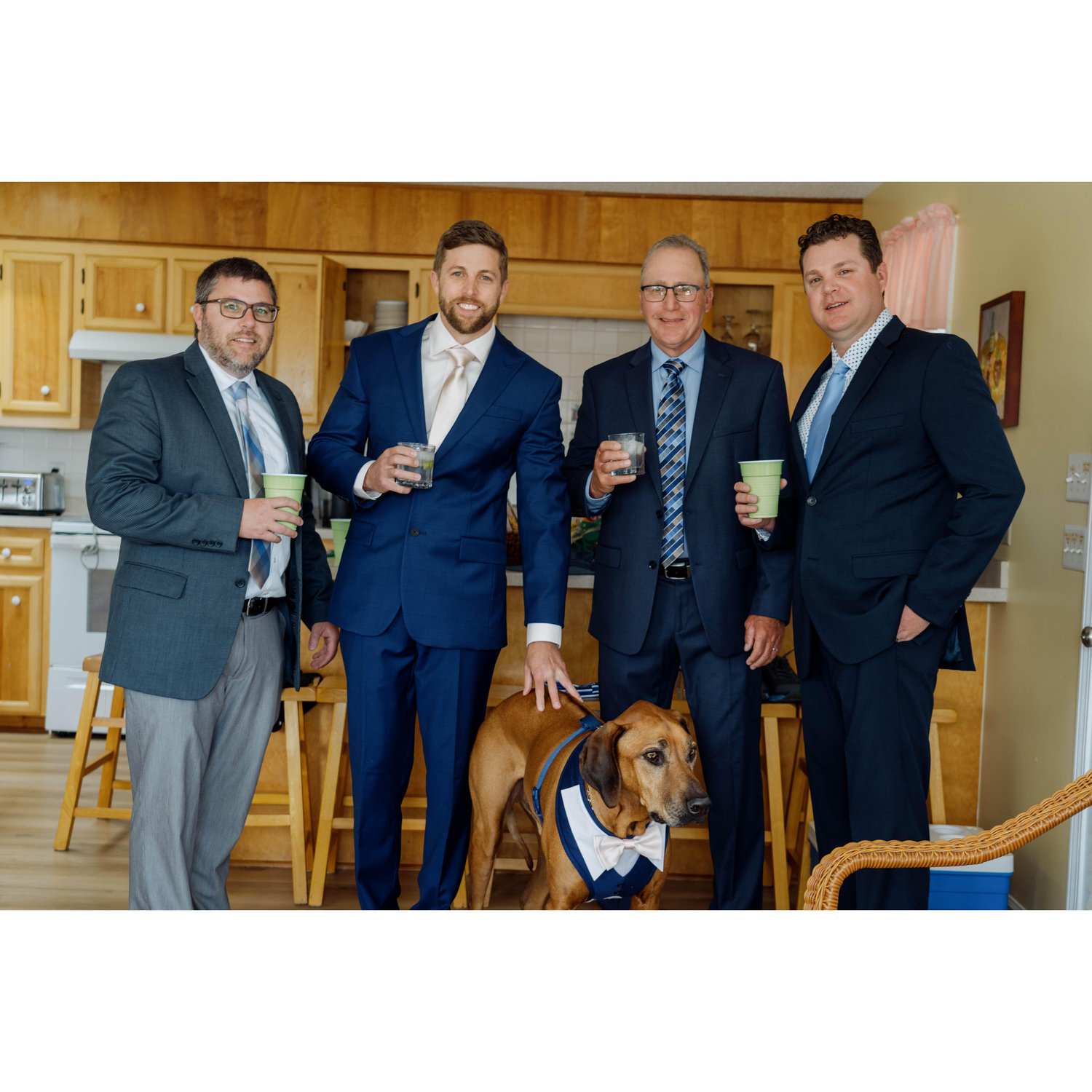 All the Gerhart guys - Matthew, Mark, Robert, Michael and ofcourse... Ramsey!!! In his matching suit