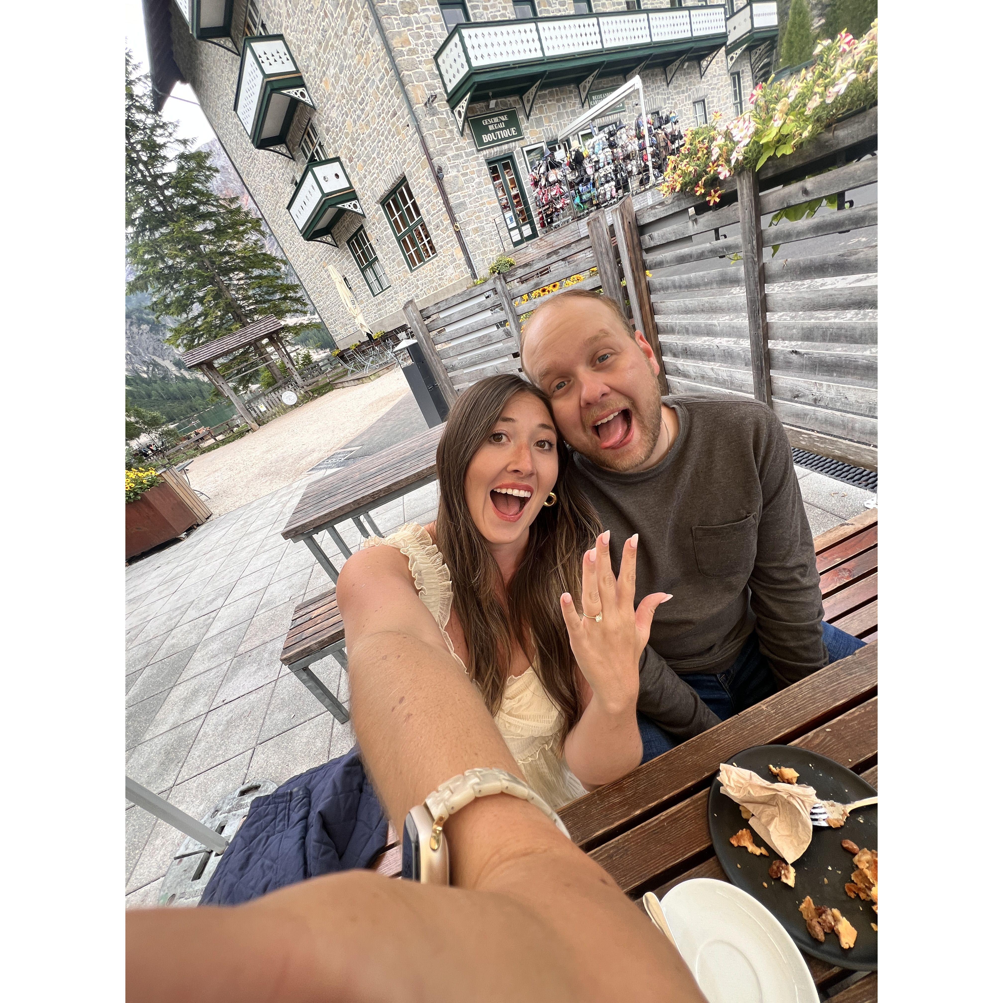 first selfie as fiancé's!!!