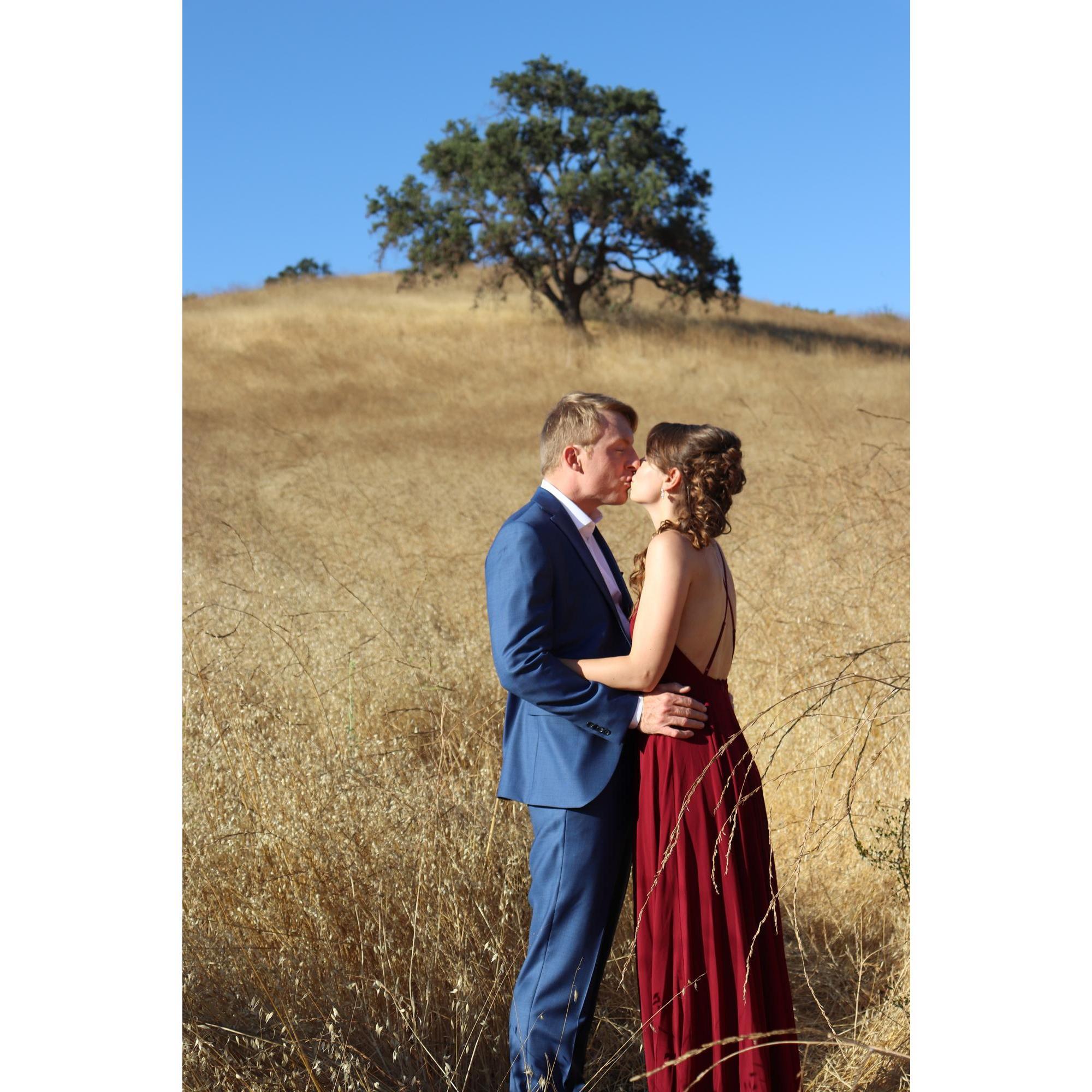 Our first kiss was at the City Steam Brewery in Hartford, CT. 

Great beer and a magical kiss.