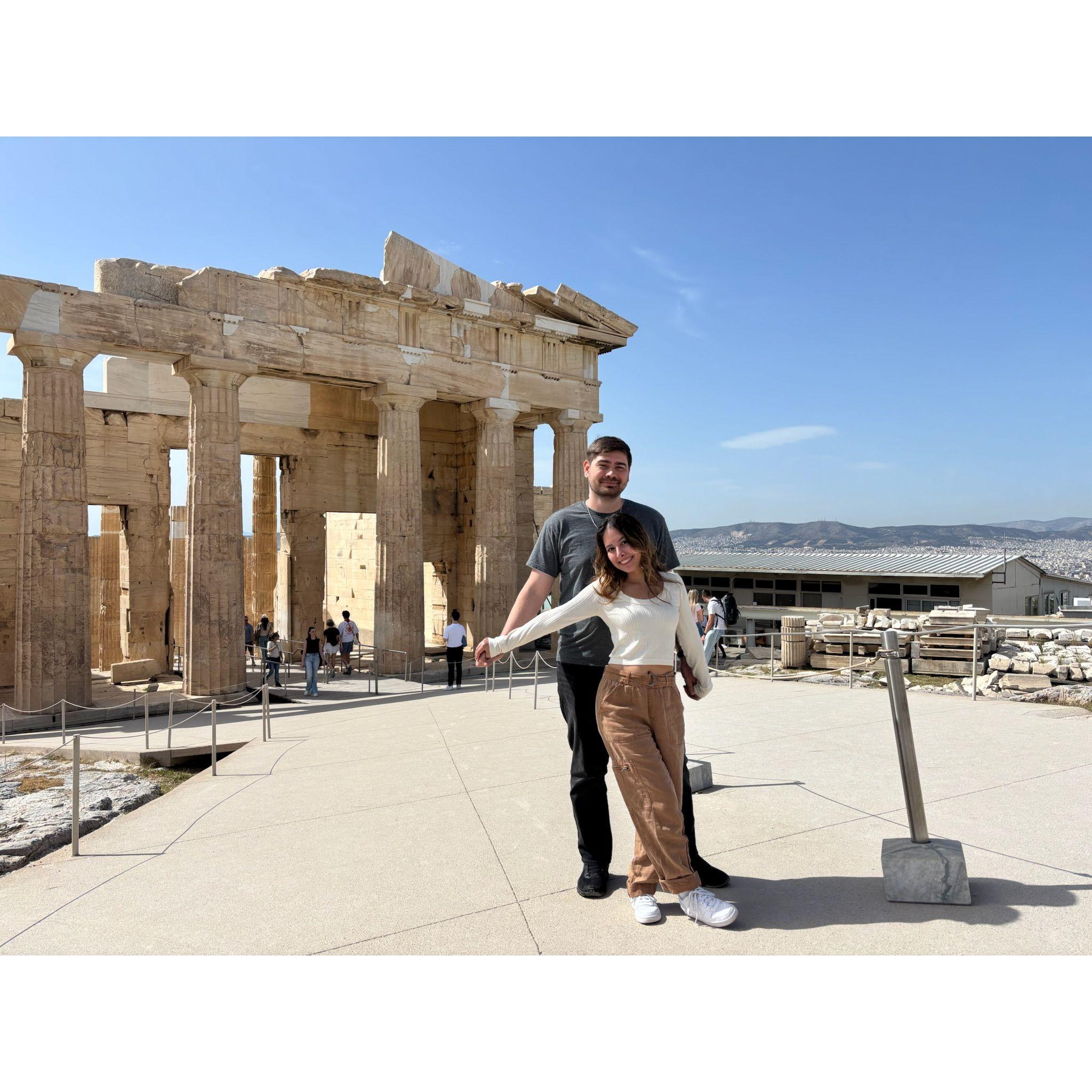 At Acropolis in Athens
