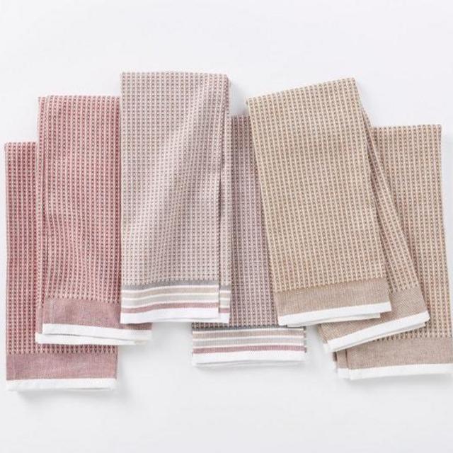 Organic Waffle Kitchen Towels, Set of 6 (Prairie)