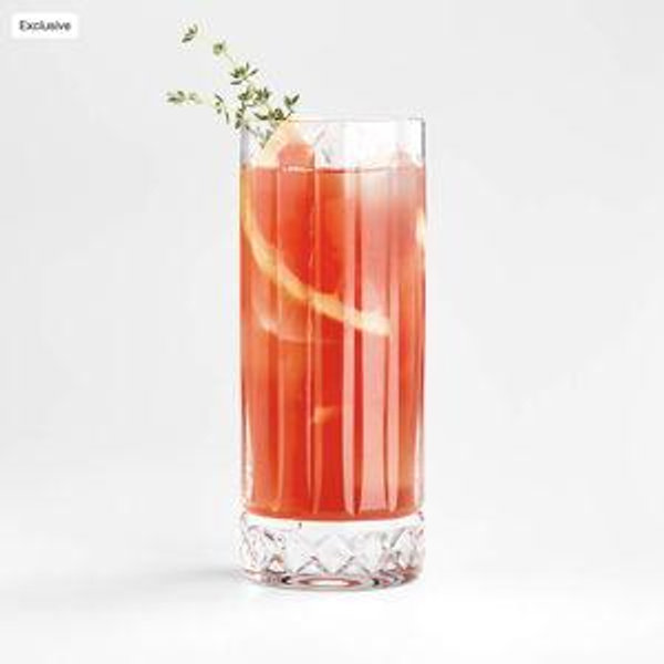 Natala Faceted Highball Glass + Reviews | Crate & Barrel