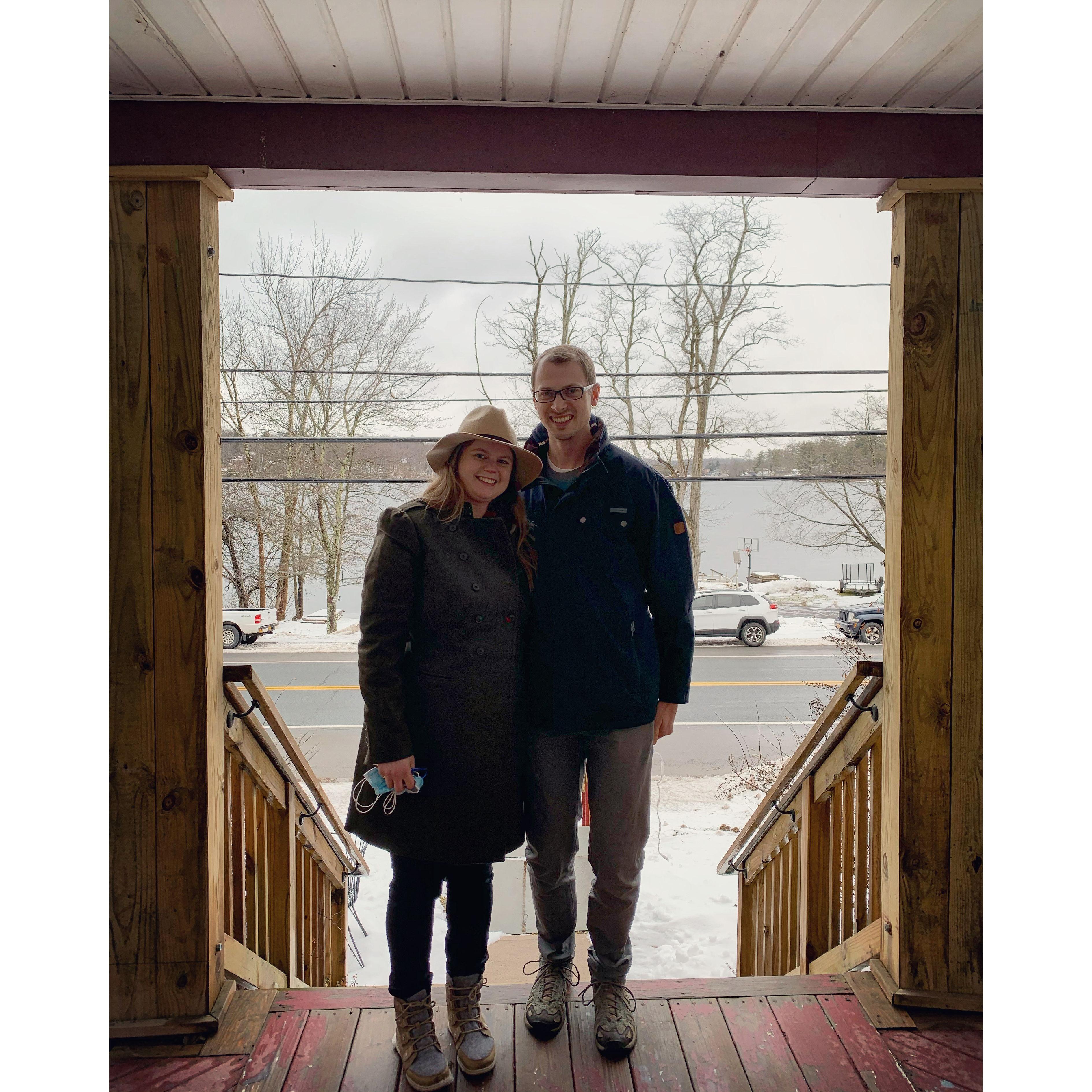 This was our first photo together, taken on our second date.