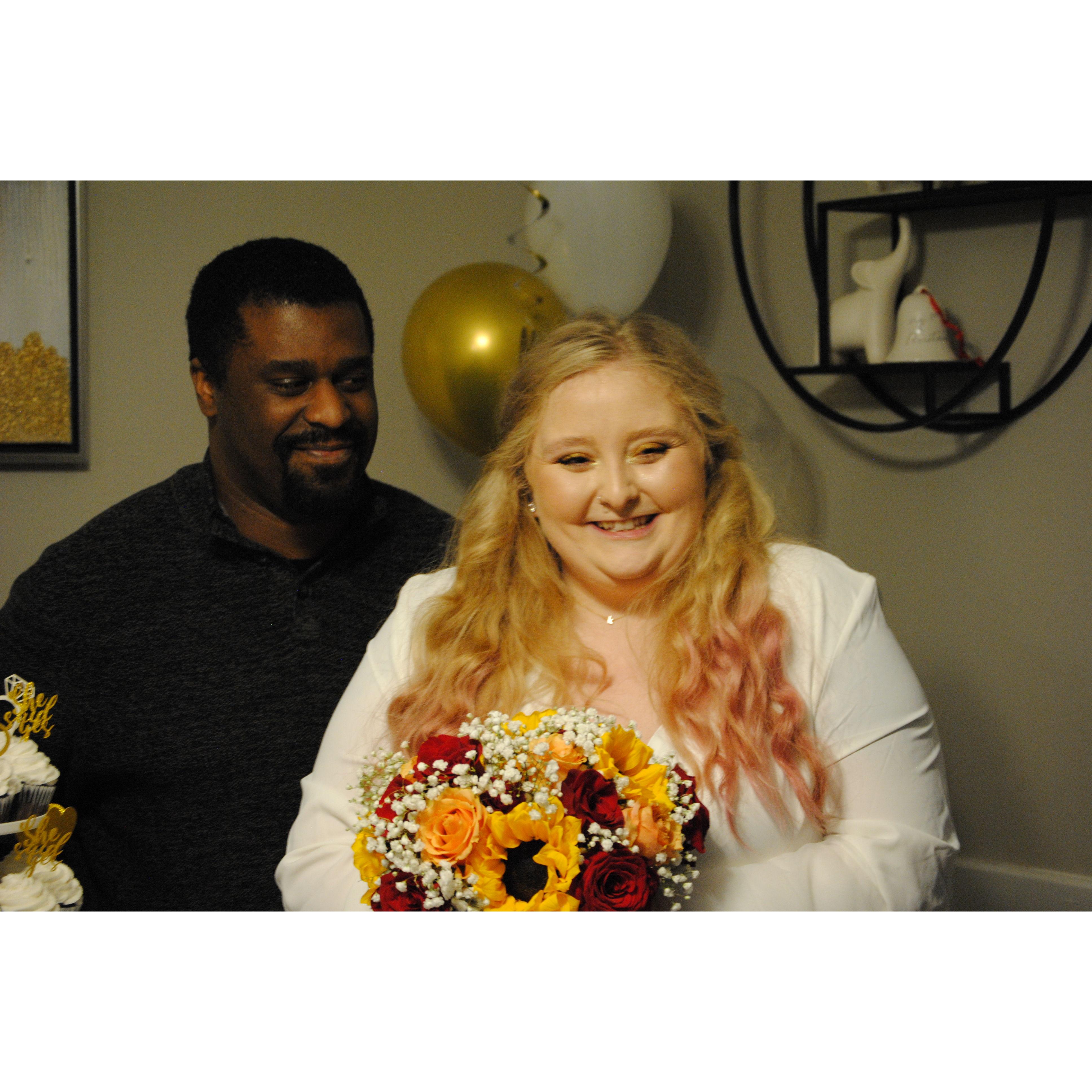 One perk of marrying your best friend, he always makes you laugh