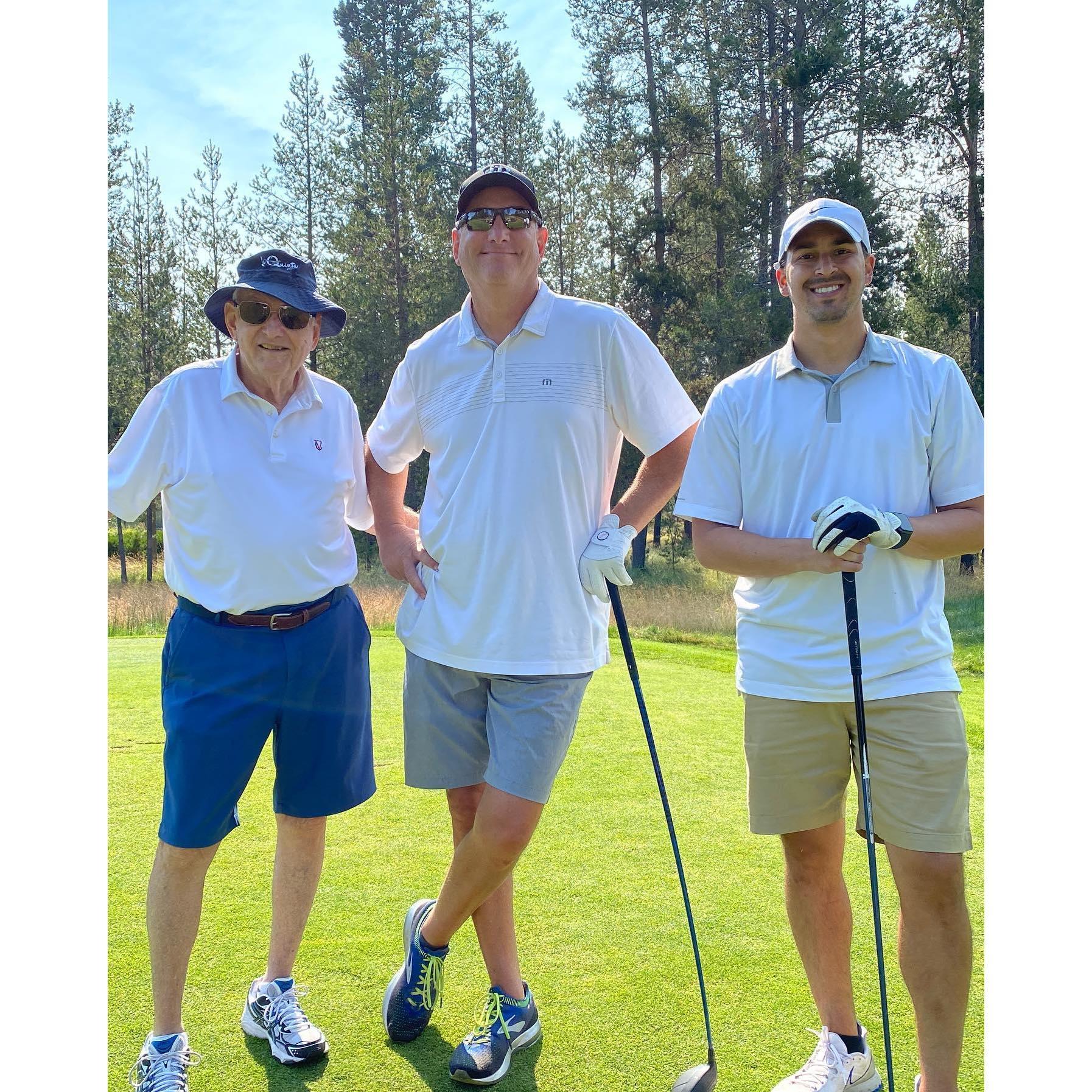 Casey, Scott (Kristi's dad), and Papa (Kristi's grandpa)!