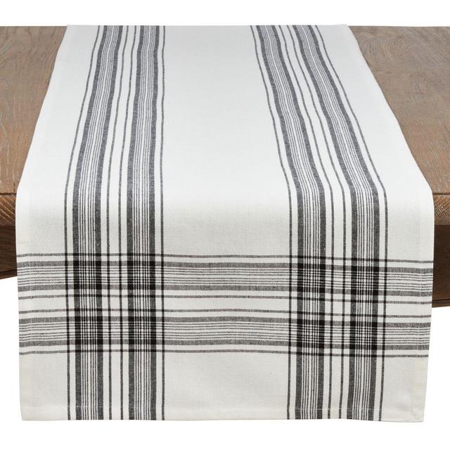 Saro Lifestyle Barry 72-Inch Table Runner in Black