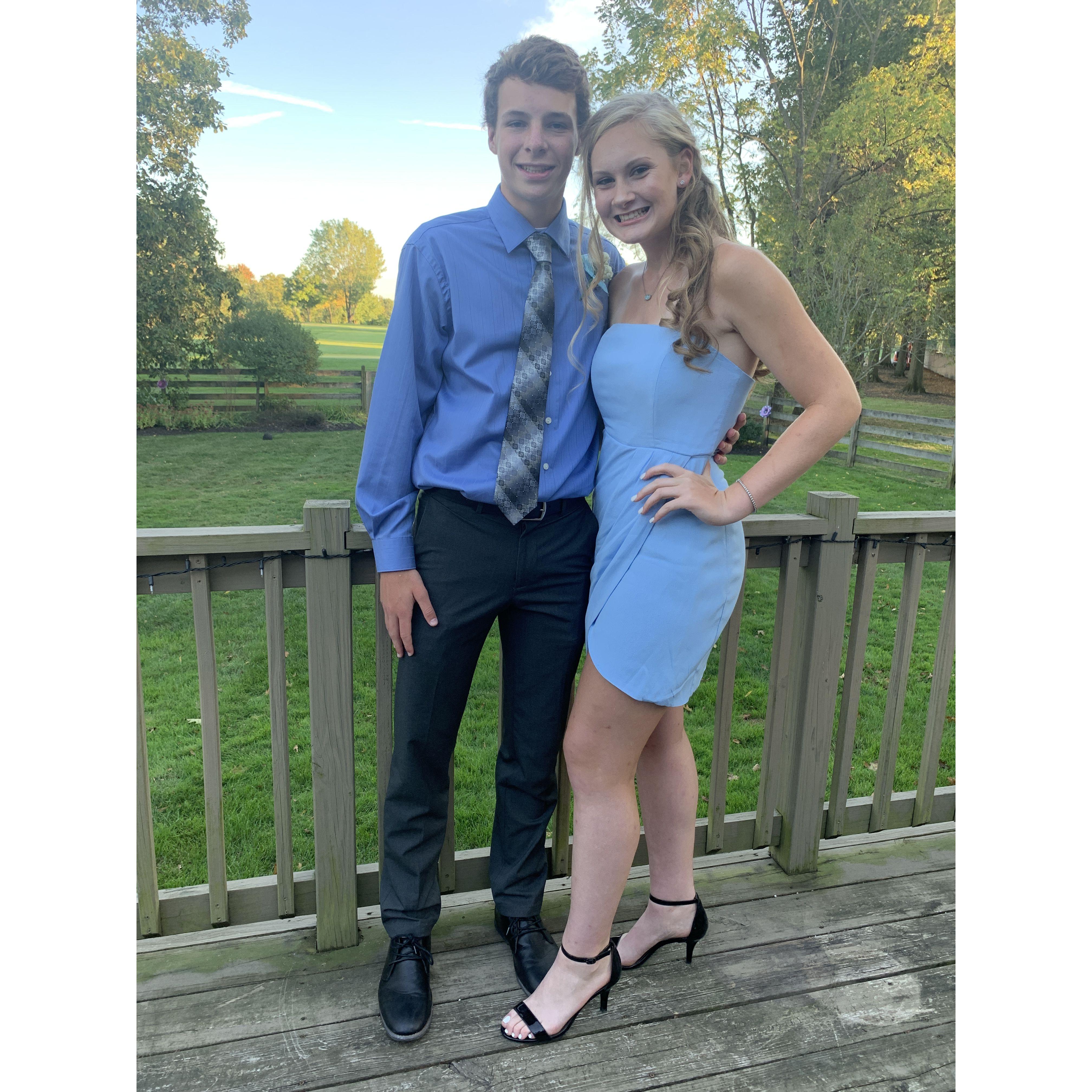 Our first date that was *not* a date-- Homecoming, junior year HS, 2019!