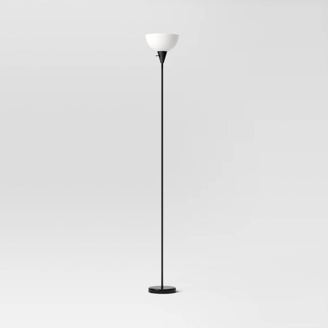 Torchiere Floor Lamp Black - Room Essentials™