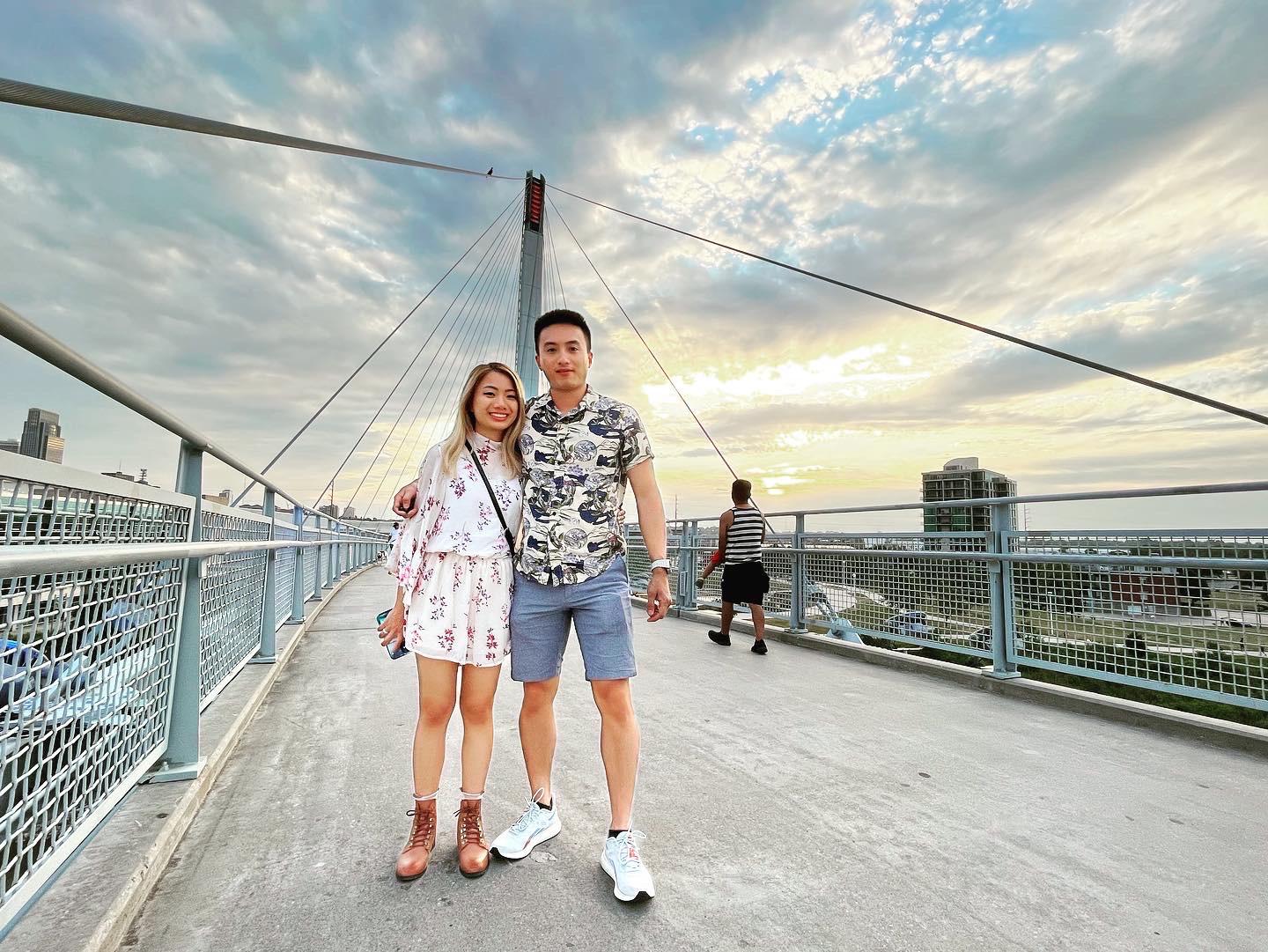 On the Bob Kerrey Pedestrian Bridge