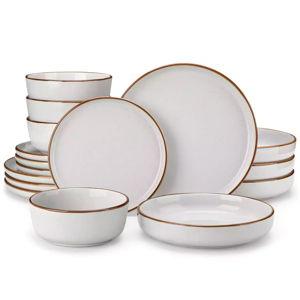 Loire 16 Piece Dinnerware Set - Grey