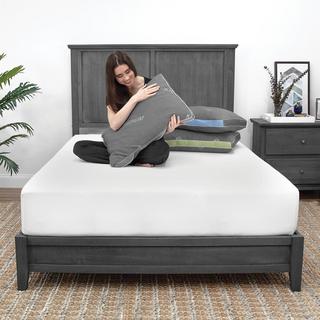 Memory Foam and Gel Fiber Density Pillow with Tencel Cover
