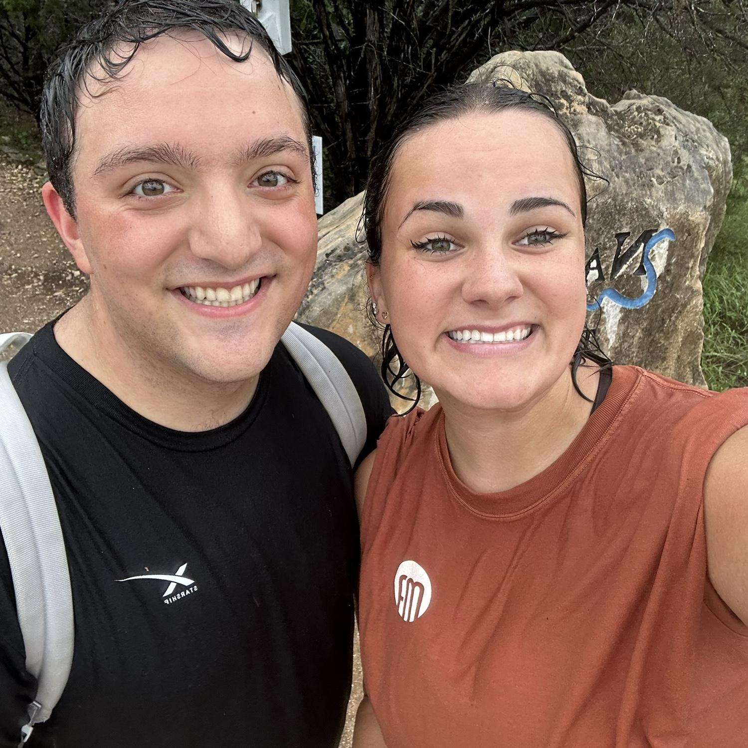 We hiked 3 miles in Austin and it snowed on us