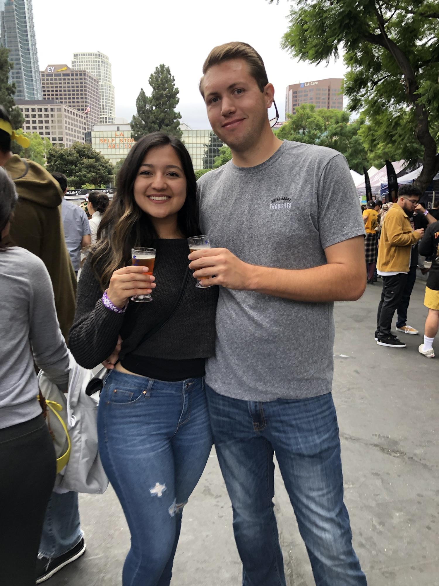Us being beer enthusiast at the LA Beer Festival.