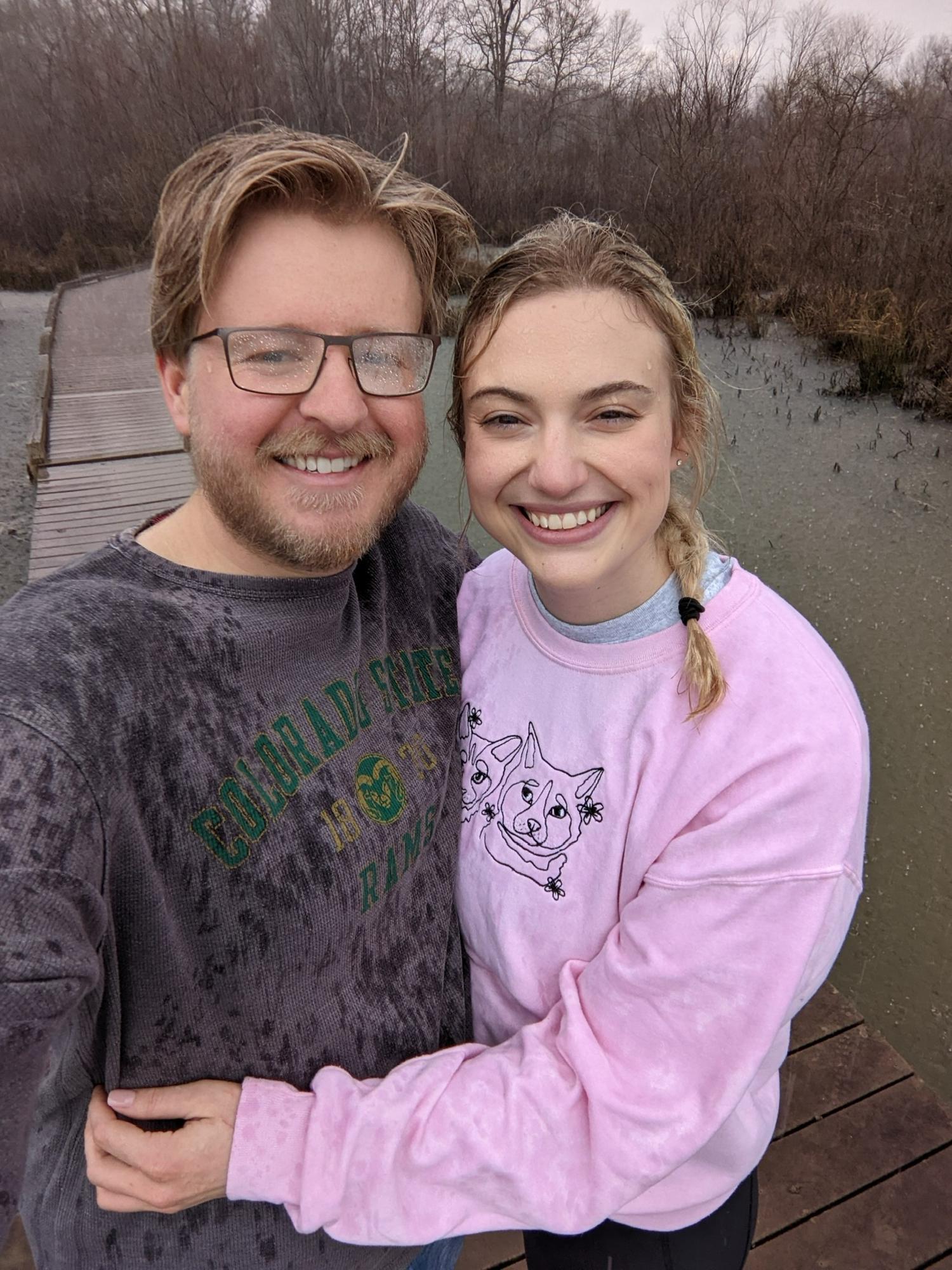 First date! It rained and Colton may or may not have fallen in the mud.
January 9, 2022.