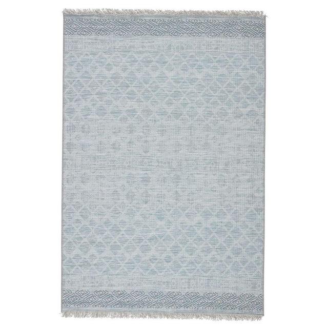 Ravi Indoor/Outdoor Rug, 2'x3.5', Blue/Gray